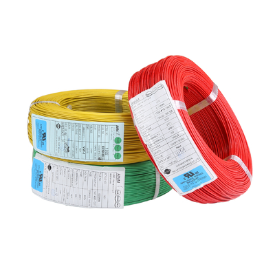 Καλώδια UL758 AWM1901 24AWG 600V/200C FEP κίτρινα για την ελαφριά βιομηχανική δύναμη εγχώριων συσκευών θερμαστρών