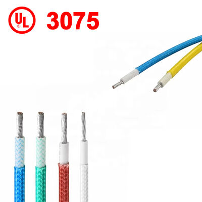 UL3075 10AWG Σιλικόνης Υαλοΐνας Πλεγμένο Καλώδιο με Ονομαστική Τάση 600V και Ονομαστική Θερμοκρασία 200C για Βιομηχανικούς Θερμοσίφωνες