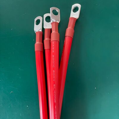 2AWG έως 10AWG καλώδιο σύνδεσης μπαταρίας με μόνωση σε σιλικόνη και τερματικά M6 M8 M10 για αυτοκίνητο